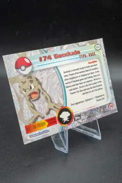 Topps Pokemon #74 Geodude - TV Animation Edition Card - 1999 - NM Near Mint ++ - Image 3