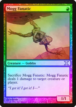 Mogg Fanatic FOIL 10th Edition PLD Red Uncommon MAGIC GATHERING CARD ABUGames - Image 1