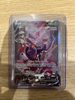 Pokemon TCG Genesect v Fusion Strike Holo Ultra Rare Card 255/264 - Image 1