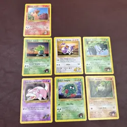 Pokemon Gym Heros Lot Of 7 Common Cards, Condition Is mostly MP - HP - Image 1