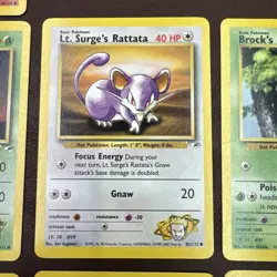 Pokemon Gym Heros Lot Of 7 Common Cards, Condition Is mostly MP - HP - Image 4