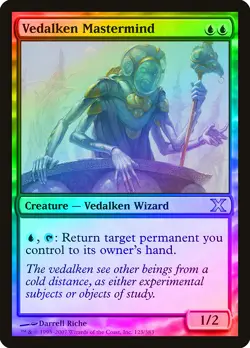 Vedalken Mastermind FOIL 10th Edition HEAVILY PLD Blue Uncommon CARD ABUGames - Image 1