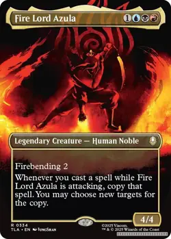 Fire Lord Azula (0334) (Borderless) [TLA - 334] - NM [Foil] TCG MTG - Image 1