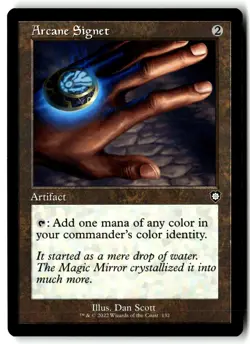 Arcane Signet (Retro Frame) 132 Commander: The Brothers' War MTG NM - Image 1