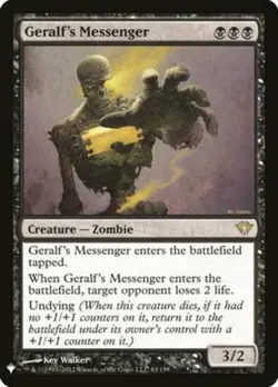 Geralf's Messenger - The List Magic mtg Light Play, English The List x1 - Image 1