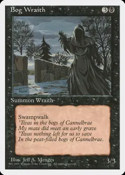 Bog Wraith (124) – Fourth Edition 4ED – MTG Magic the Gathering - Image 1