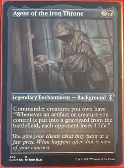 MTG Agent of the Iron Throne Commander Legends Battle for Baldurs Gate Foil Etch - Image 1