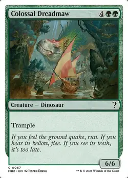 MTG - Colossal Dreadmaw - White Border - Mystery Booster 2 - Magic the Gathering - Image 1