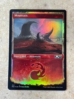 MTG NM Mountain 312 Foil [M21] - Image 1