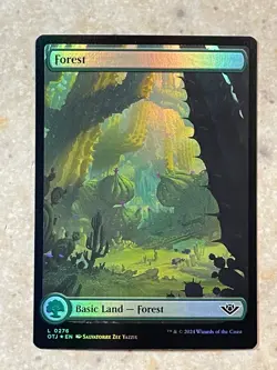 MTG NM Forest 276 Foil Outlaws [Outlaws of Thunder Junction] - Image 1