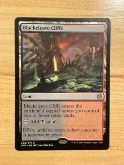 MTG NM Blackcleave Cliffs [Phyrexia: All Will Be One] - Image 1