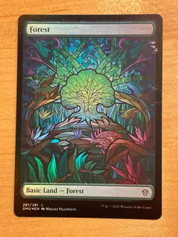 MTG NM Forest 281 Foil [Dominaria United] - Image 1