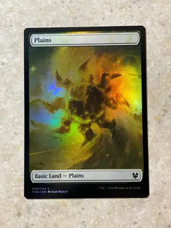 MTG NM Plains 250 Foil [Theros Beyond Death] - Image 1