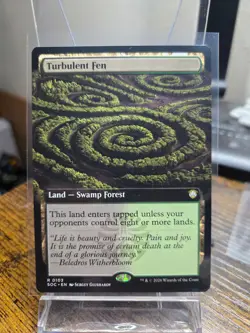 Turbulent Fen (Extended Art) Commander: Secrets of Strixhaven Regular Rare NM+ - Image 1