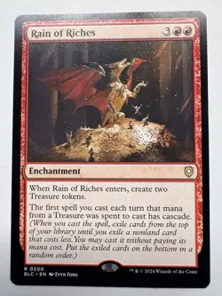 Rain of Riches MTG BLC 0200 Rare NM - Image 1