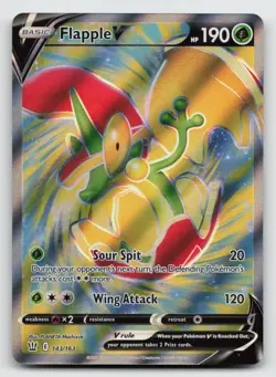 Flapple V - 143/163 - Pokemon Battle Styles Sword & Shield Full Art Rare Card NM - Image 1