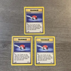 1999 Pokemon Jungle Trainer 3 Card Lot - 1st Edition - Image 1