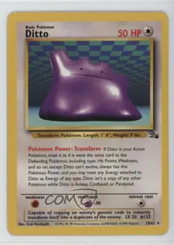 Ditto Pokemon Fossil #18 1999 - Image 1