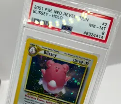 Pokemon - 2/64 Blissey Holo PSA 8 Neo Revelation Near Mint - Image 4