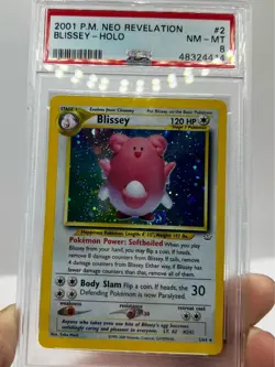 Pokemon - 2/64 Blissey Holo PSA 8 Neo Revelation Near Mint - Image 5
