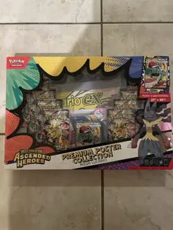 Pokemon TCG Ascended Heroes Mega Lucario Premium poster Collection - Image 1
