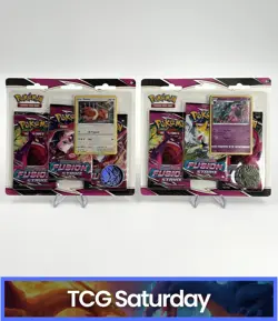 2021 POKEMON SWSH FUSION STRIKE 3-PACK BLISTER EEVEE & ESPEON SEALED LOT OF 2 - Image 1