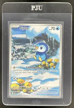2025 Pokemon Phantasmal Flames Piplup Illustration Rare #098/094 - Image 1