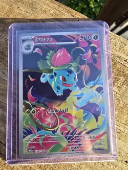 Pokemon Ivysaur Full Art Holo Illustration Rare 134/132 Me01 Mega Evolution - Image 1