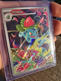 Pokemon Ivysaur Full Art Holo Illustration Rare 134/132 Me01 Mega Evolution - Image 3