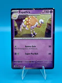 Pokemon TCG 2023 Espathra 010 Scarlet & Violet Cosmos Holo Black Star Promo LP - Image 1