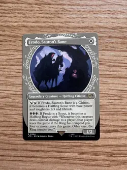 Frodo, Sauron's Bane SHOWCASE - NM MTG LTR - Magic the Gathering - Image 1