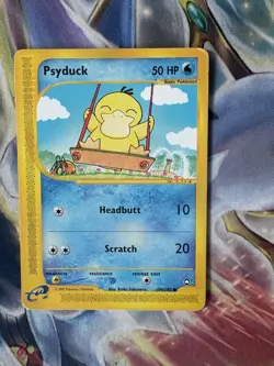 AQUAPOLIS PSYDUCK #104/147 Heavily Played- Vintage Pokemon TCG - Image 1