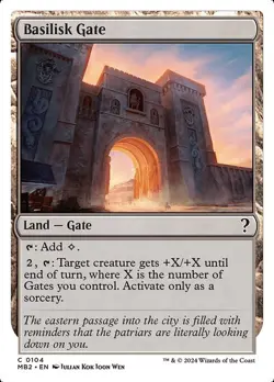 MTG - Basilisk Gate - White Border - Mystery Booster 2 - Magic the Gathering - Image 1