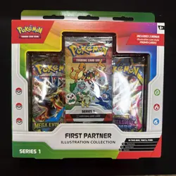 Pokemon TCG: First Partner Illustration Collection Series 1 Factory Sealed Box - Image 1