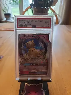 2018 POKEMON SUN & MOON LOST THUNDER #149 MIMIKYU GX PSA 9 - Image 1