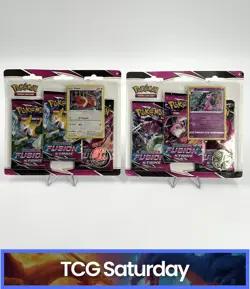 2021 POKEMON SWSH FUSION STRIKE 3-PACK BLISTER EEVEE & ESPEON SEALED LOT OF 2 - Image 1