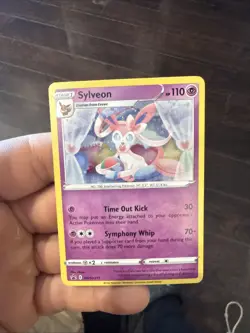 Sylveon SWSH211 SWSH Pokemon Sword & Shield Black Star Promo Cosmos Holo - Image 1