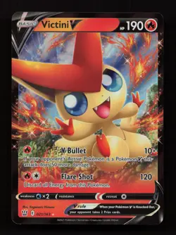 Victini V 021/163 Holo Rare V Battle Styles Pokemon Near Mint - Image 1