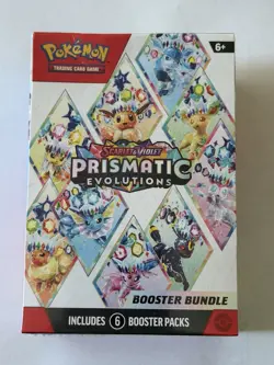 Pokemon TCG Scarlet & Violet Prismatic Evolutions Expansion Booster Bundle (6pk) - Image 1