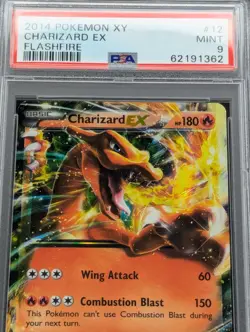 2014 POKEMON XY FLASHFIRE #12 CHARIZARD EX PSA 9 - Image 2