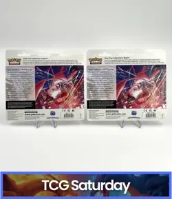 2021 POKEMON SWSH FUSION STRIKE 3-PACK BLISTER EEVEE & ESPEON SEALED LOT OF 2 - Image 2