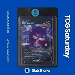 2021 POKEMON SWORD & SHIELD FUSION STRIKE #156/264 GENGAR V RARE - Image 1