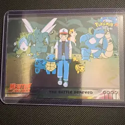 1999 Topps Pokemon The First Movie Rainbow Foil First Print Blue Logo #32 Rare - Image 1