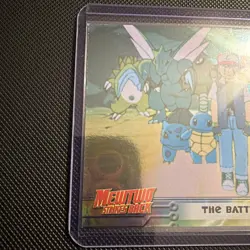 1999 Topps Pokemon The First Movie Rainbow Foil First Print Blue Logo #32 Rare - Image 2