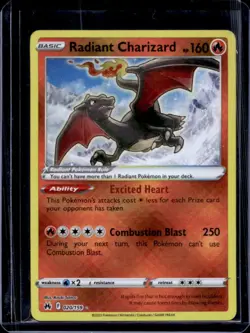 2023 Pokemon SWSH Crown Zenith Radiant Charizard #020/159 - Image 1