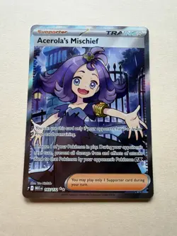 Pokemon TCG Acerola's Mischief 165/132 Ultra Rare Holo Me01: Mega Evolution 2025 - Image 1