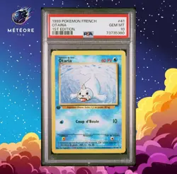 Carte Pokemon Otaria 41/102 PSA 10 Edition 1 Wizards Set de base Francais - Image 1