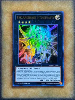 Yugioh Tellarknights Ptolemaeus CROS-EN050 Ultra Rare 1st Ed LP - Image 1