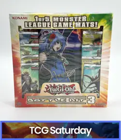 2014 YU-GI-OH! TCG BATTLE KIT 3 WITH 1 OF 5 MONSTER LEAGUE GAME MATS SEALED - Image 1