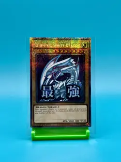 NM - 2026 Yu-Gi-Oh! Blue-Eyes White Dragon 1st Edition Starlight Rare RA05-EN085 - Image 1